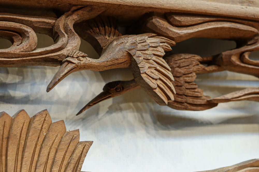 Deep-relief carved Ranma EZ3163ab