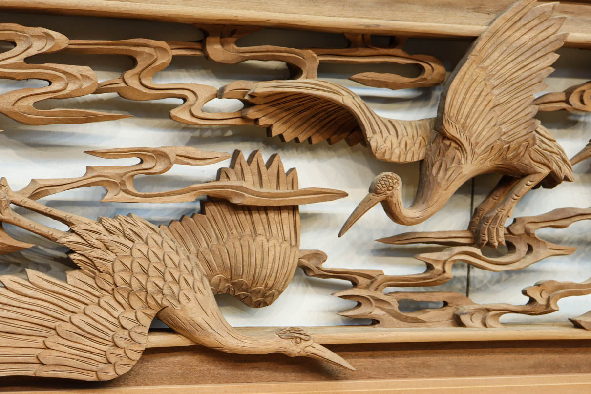 Deep-relief carved Ranma EZ3163ab