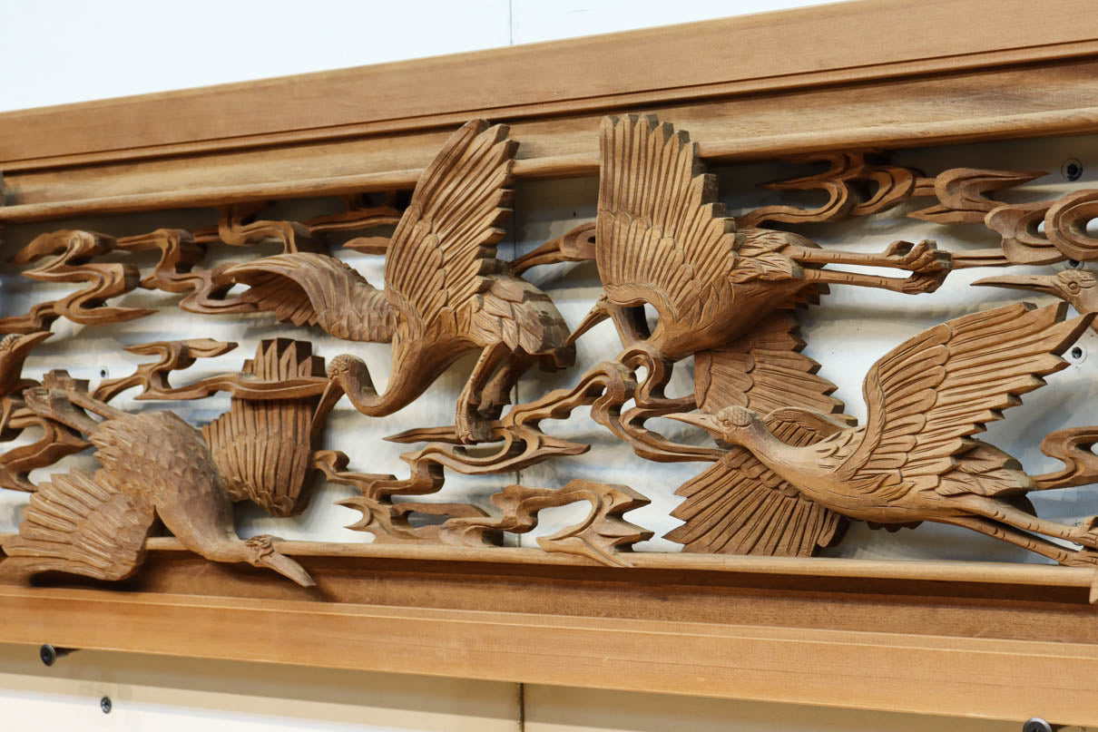 Deep-relief carved Ranma EZ3163ab