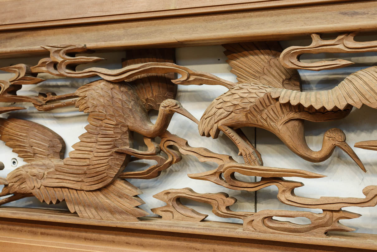 Deep-relief carved Ranma EZ3163ab