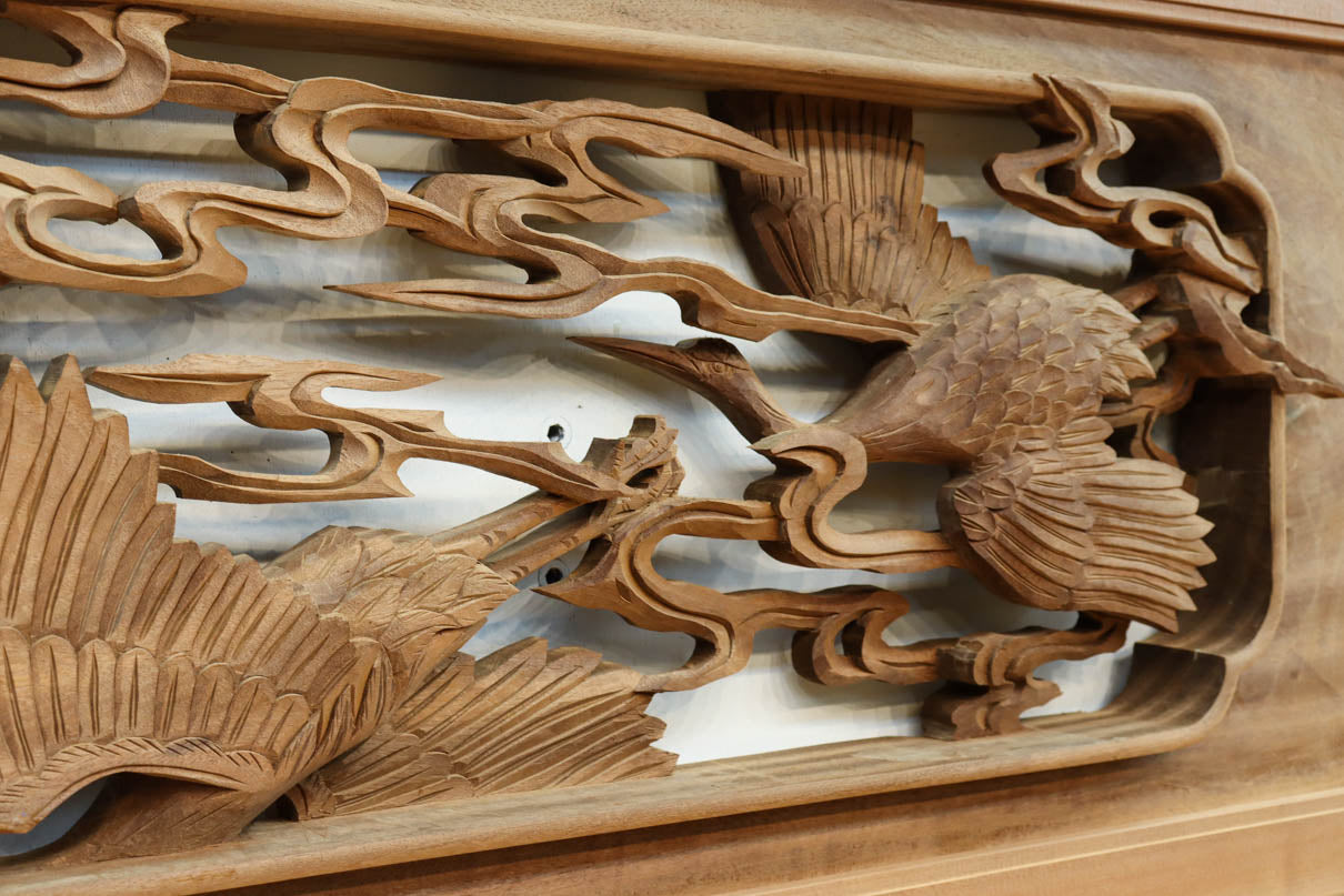 Deep-relief carved Ranma EZ3163ab