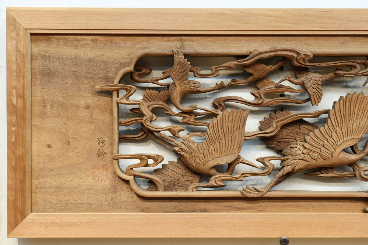Deep-relief carved Ranma EZ3163ab