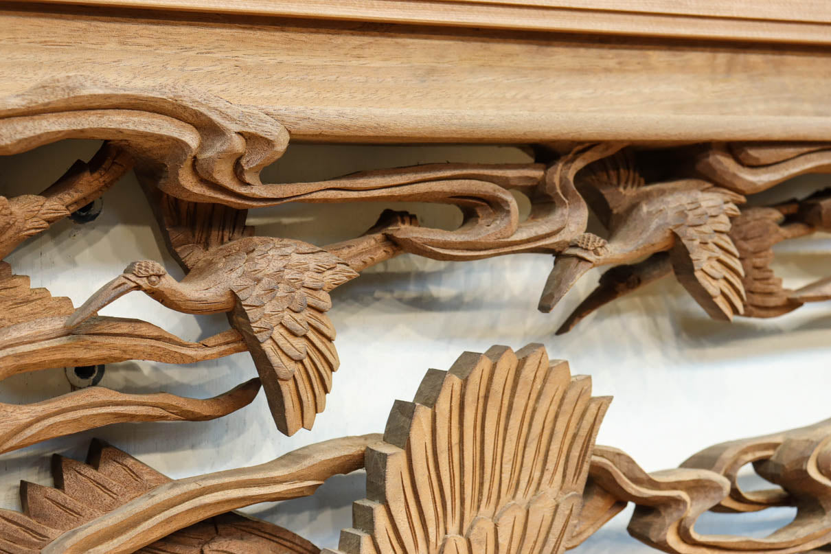 Deep-relief carved Ranma EZ3163ab