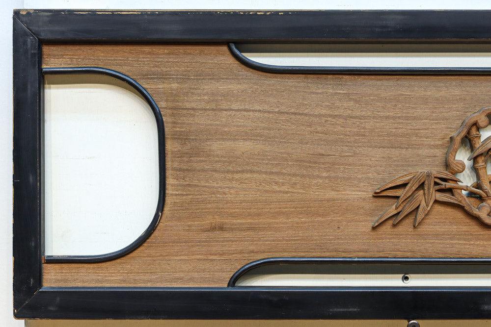 竹や梅を描いた丸窓絵の気品ある欄間　EZ3226ab　在庫(a:1 b:1)枚