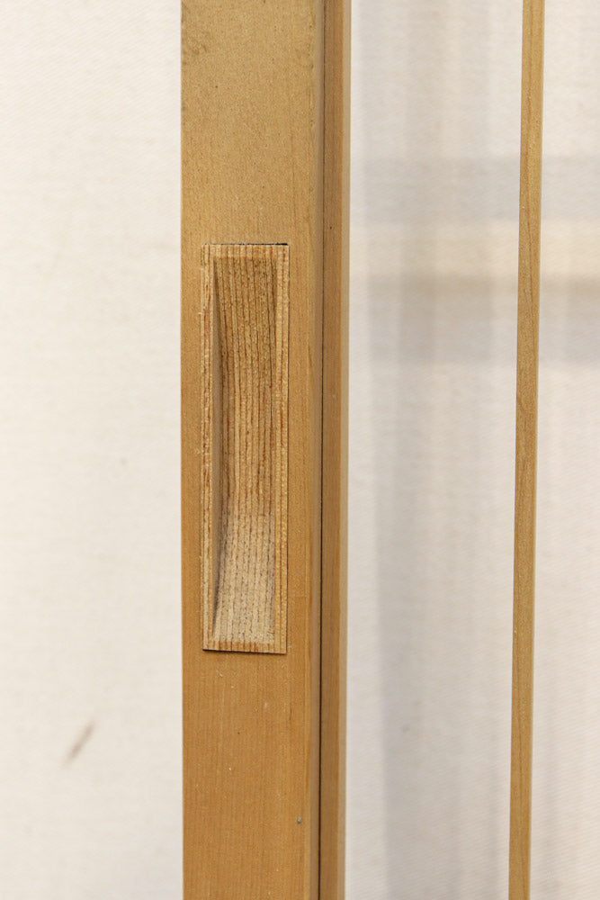 松の彫刻を描いたゆったりとした眺めの書院セット　EZ3243　在庫2枚一組