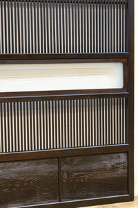 幅898ミリ　落ち着いた雰囲気ある格子作りの大阪格子戸　F8462ab　在庫(a:0 b:1)枚