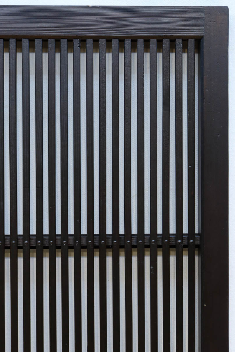 幅898ミリ　落ち着いた雰囲気ある格子作りの大阪格子戸　F8462ab　在庫(a:0 b:1)枚