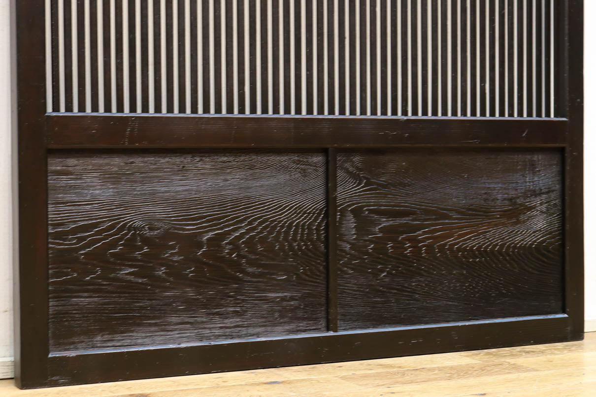 幅898ミリ　落ち着いた雰囲気ある格子作りの大阪格子戸　F8462ab　在庫(a:0 b:1)枚