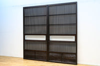 幅898ミリ　落ち着いた雰囲気ある格子作りの大阪格子戸　F8462ab　在庫(a:0 b:1)枚