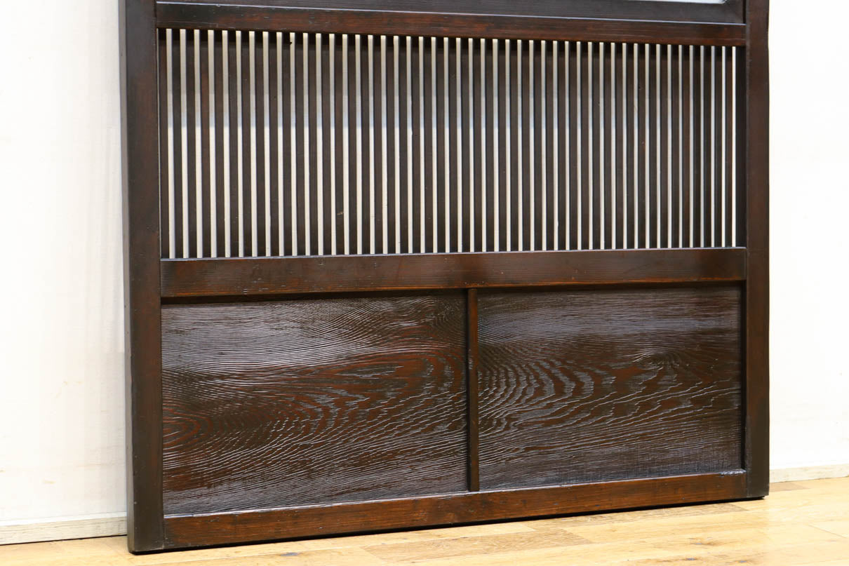 幅898ミリ　落ち着いた雰囲気ある格子作りの大阪格子戸　F8462ab　在庫(a:0 b:1)枚