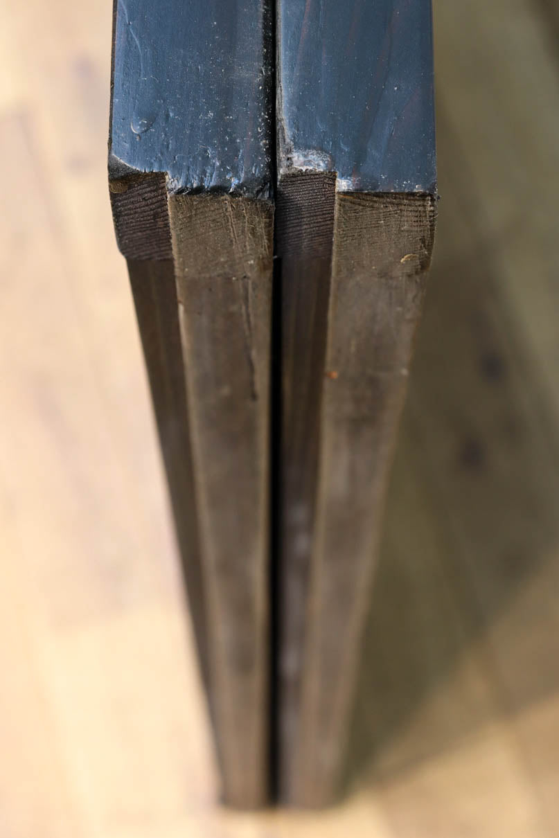 幅898ミリ　落ち着いた雰囲気ある格子作りの大阪格子戸　F8462ab　在庫(a:0 b:1)枚