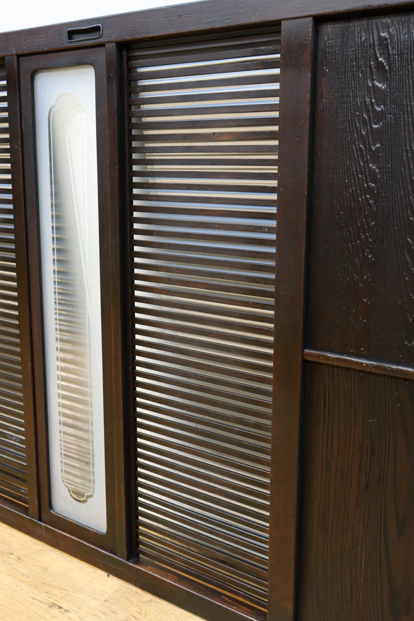 幅898ミリ　落ち着いた雰囲気ある格子作りの大阪格子戸　F8462ab　在庫(a:0 b:1)枚