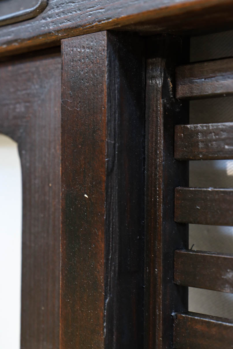 幅898ミリ　落ち着いた雰囲気ある格子作りの大阪格子戸　F8462ab　在庫(a:0 b:1)枚