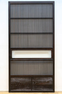 幅898ミリ　落ち着いた雰囲気ある格子作りの大阪格子戸　F8462ab　在庫(a:0 b:1)枚