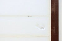幅893ミリ　幾何学装飾枠でレトロな趣きある雪見障子セット　F7979　在庫4枚1組
