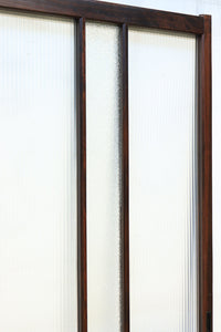幅846ミリ　2種類のカタガラスが素敵なレトロガラス戸　F8145　在庫1枚