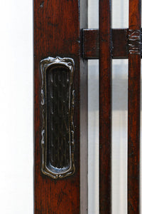 幅670ミリ　スリムサイズ！！深みを増した色彩で落ち着きある全面丸格子戸　F8437　在庫1枚