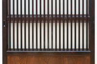 高さ1920ミリ　落ち着いた眺めの2種類ガラス入り背高格子戸　F8440　在庫2枚