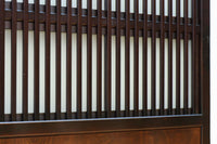 高さ1920ミリ　落ち着いた眺めの2種類ガラス入り背高格子戸　F8440　在庫2枚