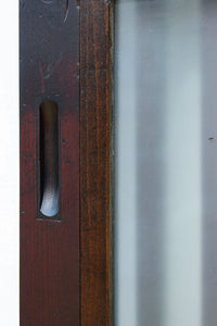 高さ1920ミリ　落ち着いた眺めの2種類ガラス入り背高格子戸　F8440　在庫2枚