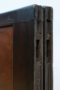 高さ1920ミリ　落ち着いた眺めの2種類ガラス入り背高格子戸　F8440　在庫2枚