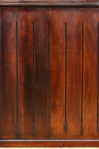 幅848ミリ　稀少デザイン！！溝の装飾を施した格調ある板戸　F8456　在庫2枚