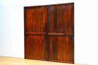 幅848ミリ　稀少デザイン！！溝の装飾を施した格調ある板戸　F8456　在庫2枚