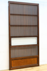 幅898ミリ　繊細な格子作りで和の趣きある大阪格子戸　F8457　在庫2枚