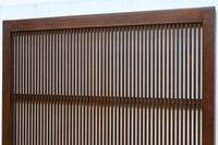 幅898ミリ　繊細な格子作りで和の趣きある大阪格子戸　F8457　在庫2枚