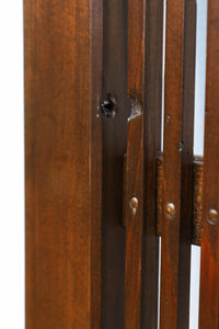 幅898ミリ　繊細な格子作りで和の趣きある大阪格子戸　F8457　在庫2枚