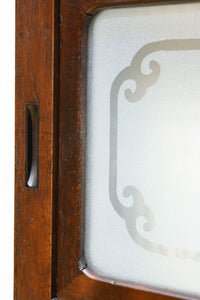 幅898ミリ　繊細な格子作りで和の趣きある大阪格子戸　F8457　在庫2枚