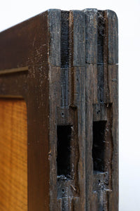 幅898ミリ　繊細な格子作りで和の趣きある大阪格子戸　F8457　在庫2枚