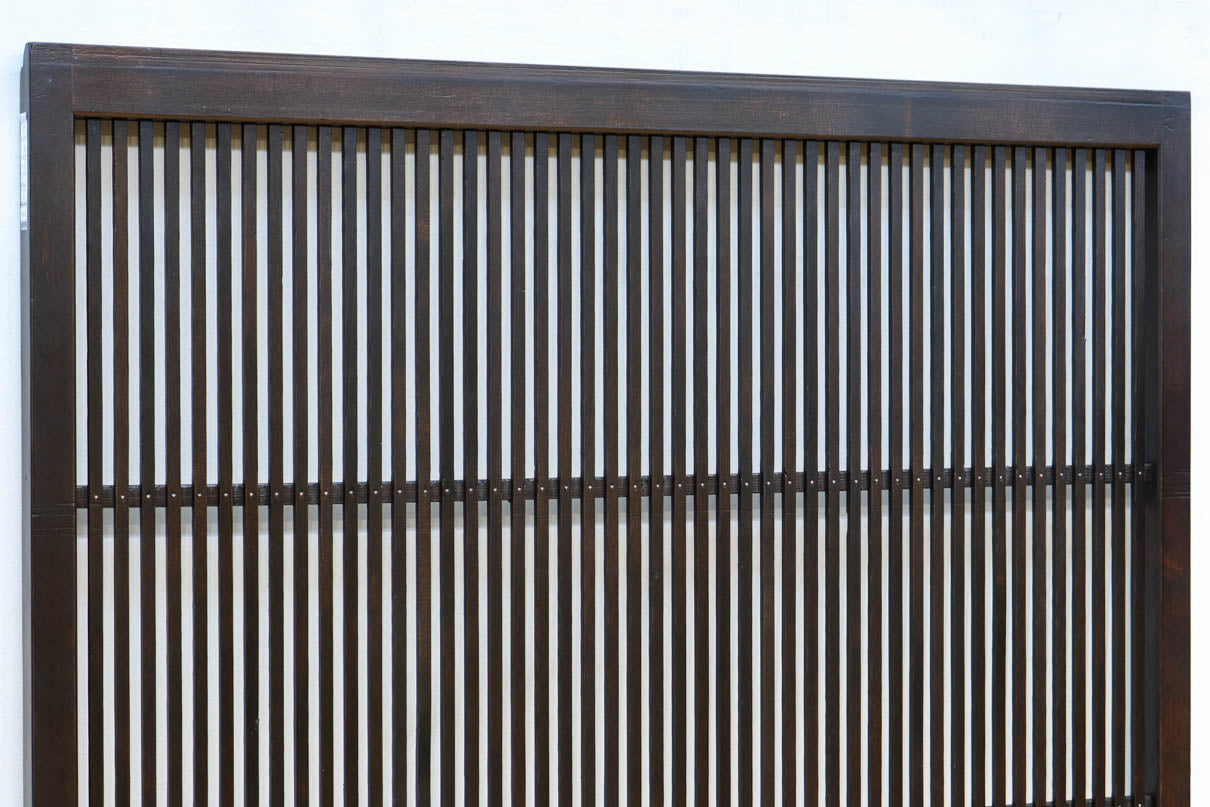 幅897ミリ　横モールガラス窓で煌びやかな面持ちの大阪格子戸　F8458　在庫4枚