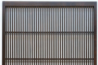 幅897ミリ　横モールガラス窓で煌びやかな面持ちの大阪格子戸　F8458　在庫4枚