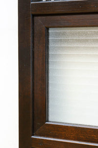 幅897ミリ　横モールガラス窓で煌びやかな面持ちの大阪格子戸　F8458　在庫4枚