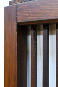 幅862ミリ　繊細な格子が引き立つ華やかな色彩の格子戸　F8464a　在庫2枚