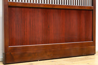 幅862ミリ　繊細な格子が引き立つ華やかな色彩の格子戸　F8464a　在庫2枚