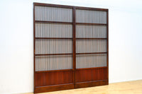 幅862ミリ　繊細な格子が引き立つ華やかな色彩の格子戸　F8464a　在庫2枚