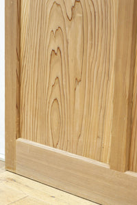 幅877ミリ　素地色の時代を重ねた味わいのある板戸　F8475　在庫3枚