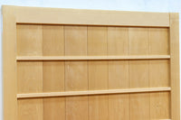 幅887ミリ　凛とした雰囲気の木地色の板戸　F8476　在庫2枚