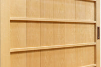 幅887ミリ　凛とした雰囲気の木地色の板戸　F8476　在庫2枚