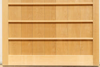 幅887ミリ　凛とした雰囲気の木地色の板戸　F8476　在庫2枚