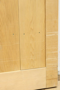 幅887ミリ　凛とした雰囲気の木地色の板戸　F8476　在庫2枚