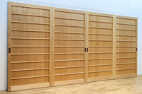 幅887ミリ　凛とした雰囲気の木地色の板戸　F8476　在庫2枚