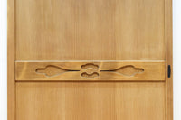 幅878ミリ　優しい木地色の色彩で上品な趣きある板戸　F8477b　在庫2枚