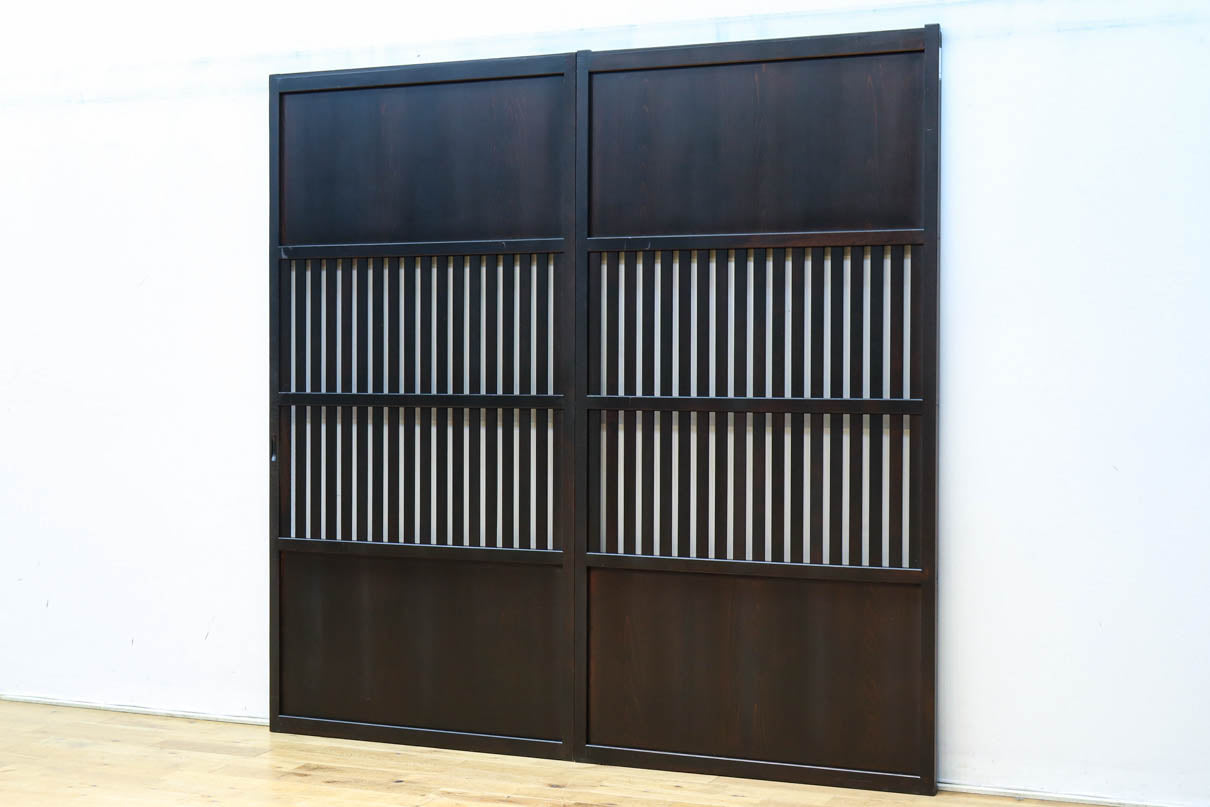 幅915ミリ　風情ある無双づくりの板戸　F8480　在庫1枚