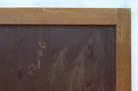 唐獅子の親子に牡丹を添えた歴史を重ねた味わい深い絵戸一組　F8481ab　在庫2枚一組