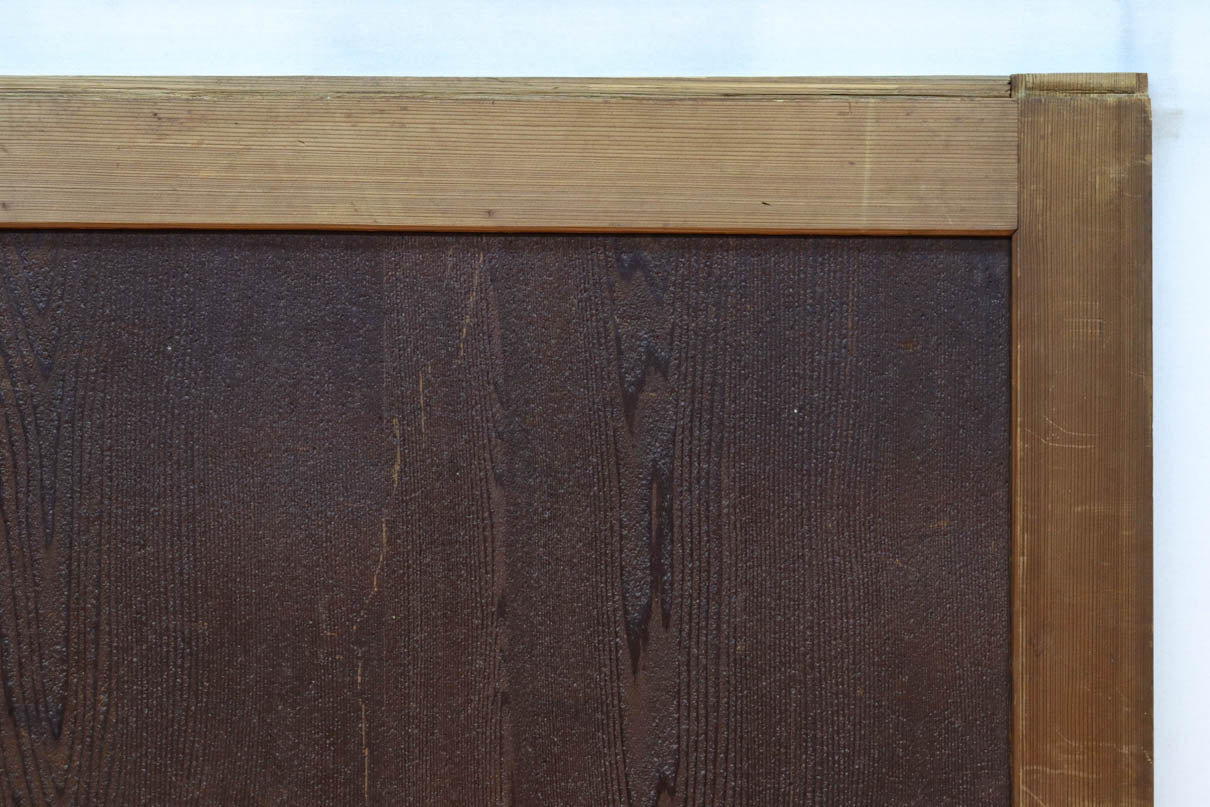 唐獅子の親子に牡丹を添えた歴史を重ねた味わい深い絵戸一組　F8481ab　在庫2枚一組