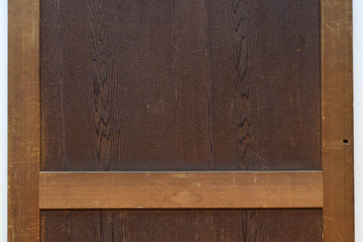 唐獅子の親子に牡丹を添えた歴史を重ねた味わい深い絵戸一組　F8481ab　在庫2枚一組