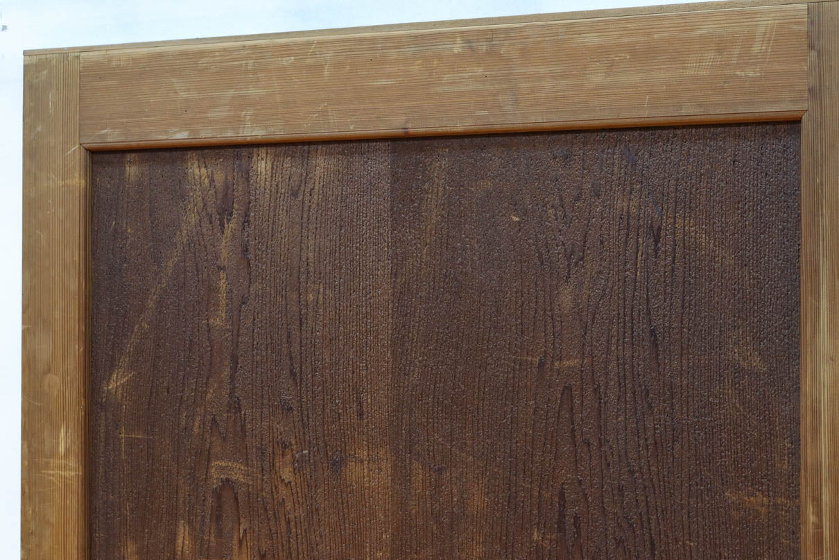 唐獅子の親子に牡丹を添えた歴史を重ねた味わい深い絵戸一組　F8481ab　在庫2枚一組